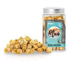 KIDDOG Super Premium 100% freeze dried SALMON CUBES - čisté maso z lososa, sušené mrazem 80 g