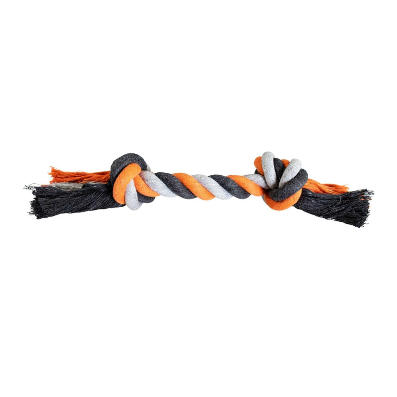HipHop Bavlněný Uzel 25cm/75g - Oranžovo/černý