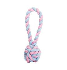 Pletené BABY přetahovadlo HipHop FLEECE , růžová/modrá ø 6 cm/ 30 cm
