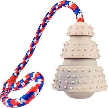 HipHop Dog Vrhací kužel z přírodní tvrdé gumy 8/43 cm, na laně, HipHop