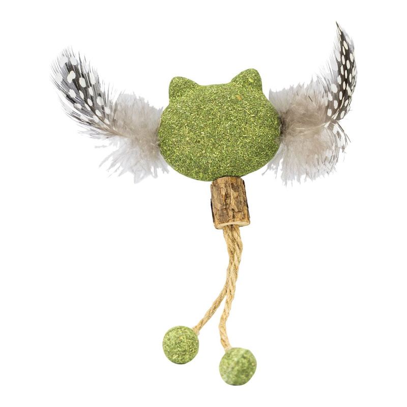 Catnipová kočička s peříčky 5 / 15 cm, HipHop Cat 1 ks