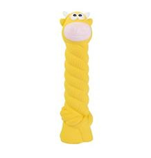 Kravička s latexovým lanem a chroupacím zvukem , latex, HipHop 15 cm