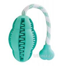 Dentální péče mátový Hopping na laně KIDDOG 27 cm 