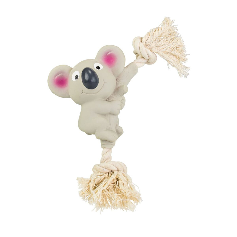 Koala na bavlněném laně se zvukem 10/24 cm, latex, HipHop 1 ks