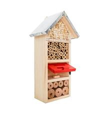 PetBuddy domeček  třípatrový, hotel pro hmyz, 13 x 8.5 x 26 cm, borové dřevo 1 ks