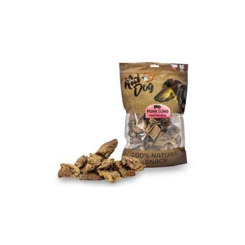 KIDDOG 100% Natural Snack, vepřové plíce 4 - 6 cm / 200 g