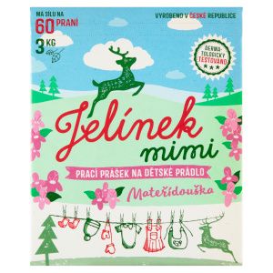 Jelen Jelínek mimi Prací prášek na dětské prádlo mateřídouška, 3 kg