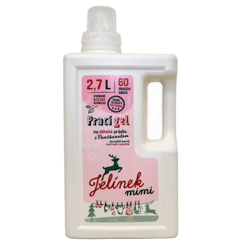 Jelínek Prací gel na dětské prádlo s panthenolem mimi (2,7l)