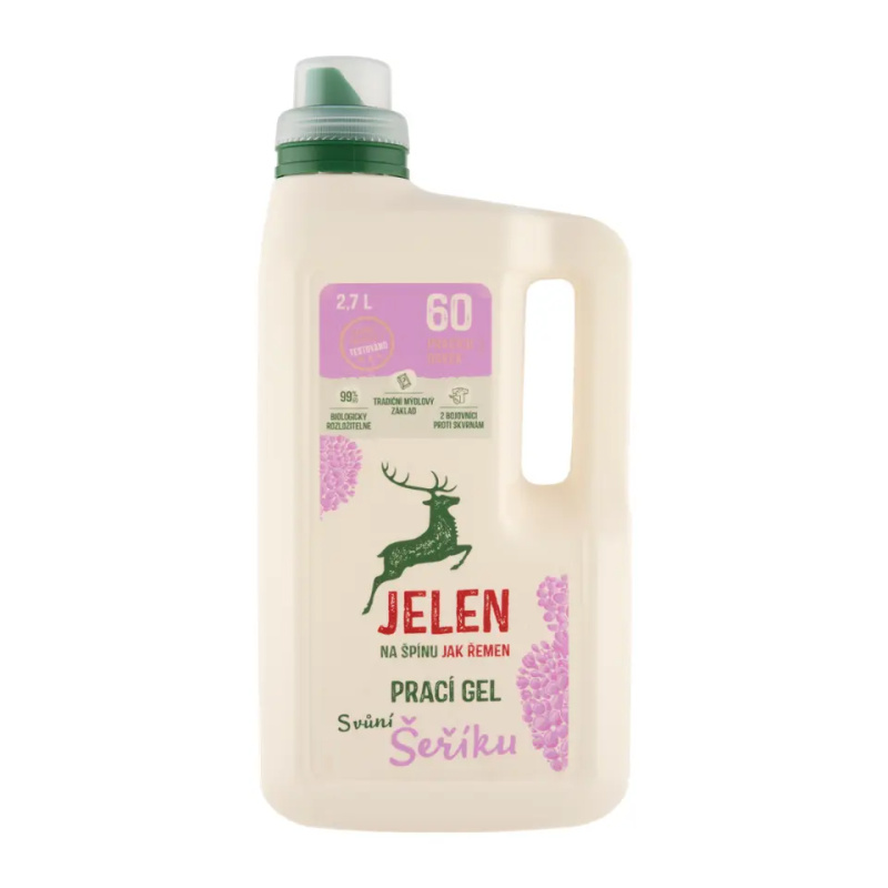 Jelen Prací gel s vůní šeříku, 2,7l