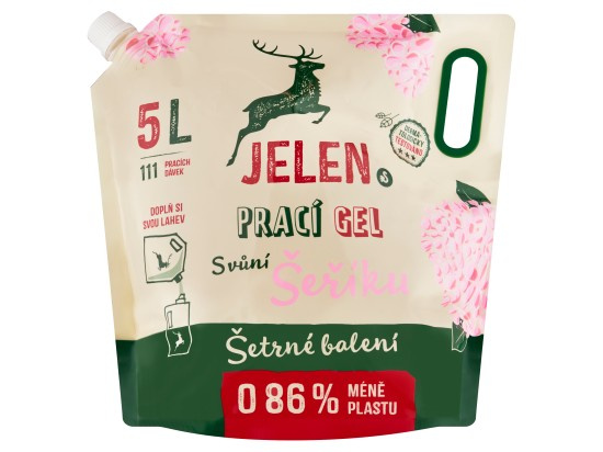 Jelen Prací gel s vůní šeříku refill, 5l