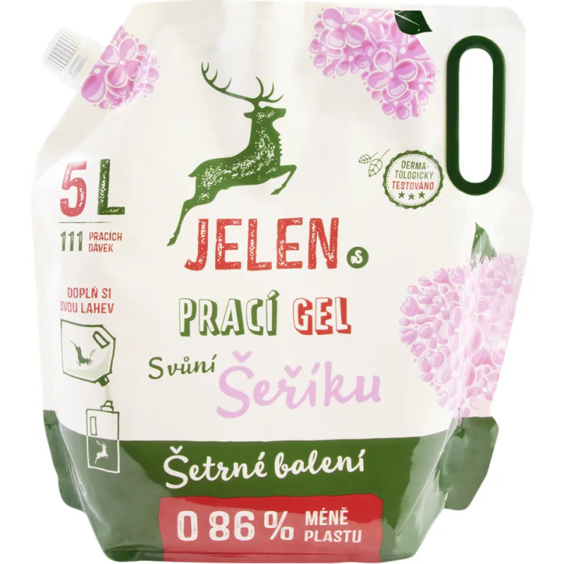 Jelen Prací gel s vůní šeříku refill, 5l