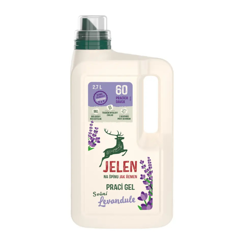 Jelen Prací gel s vůní levandule 2,7 l