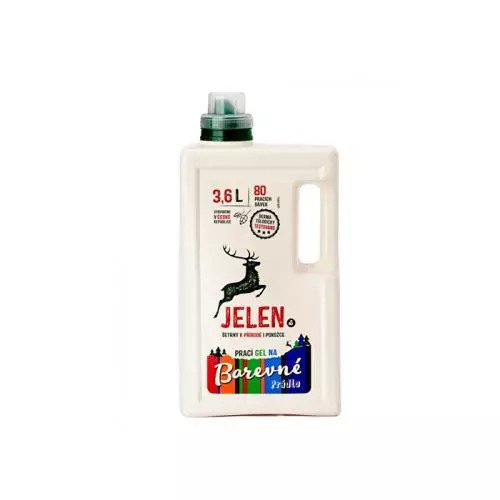 Jelen Prací gel na barevné prádlo, 3,6l