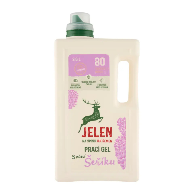 Jelen Prací gel s vůní šeříku, 3,6l
