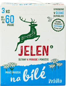 Jelen Mýdlový prášek na bílé prádlo 3 kg