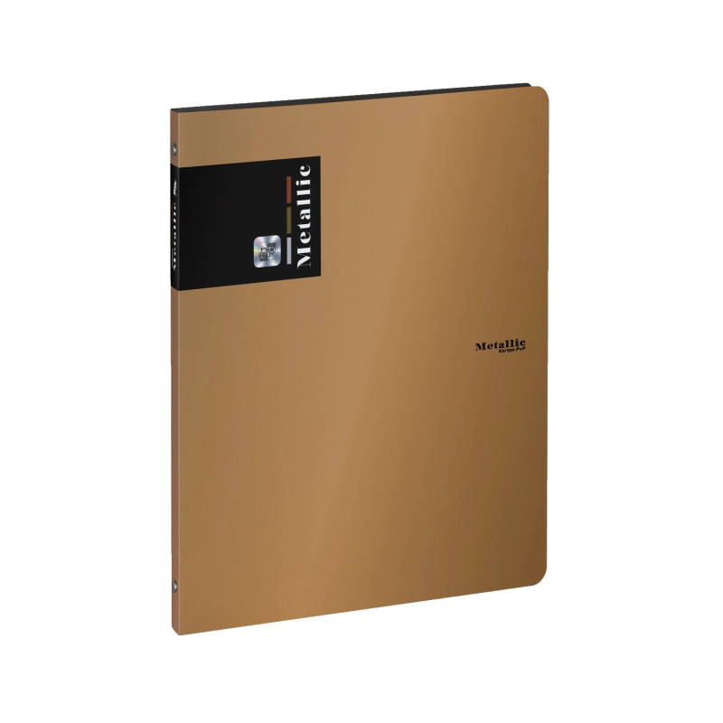 Karton P+P 4kroužkový pořadač Metallic měděná 20 mm A4