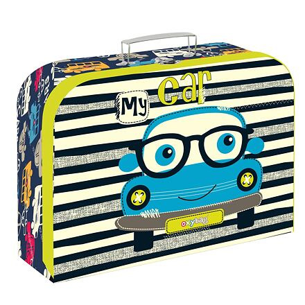 Oxybag  Kufřík lamino 25 cm - Autíčko