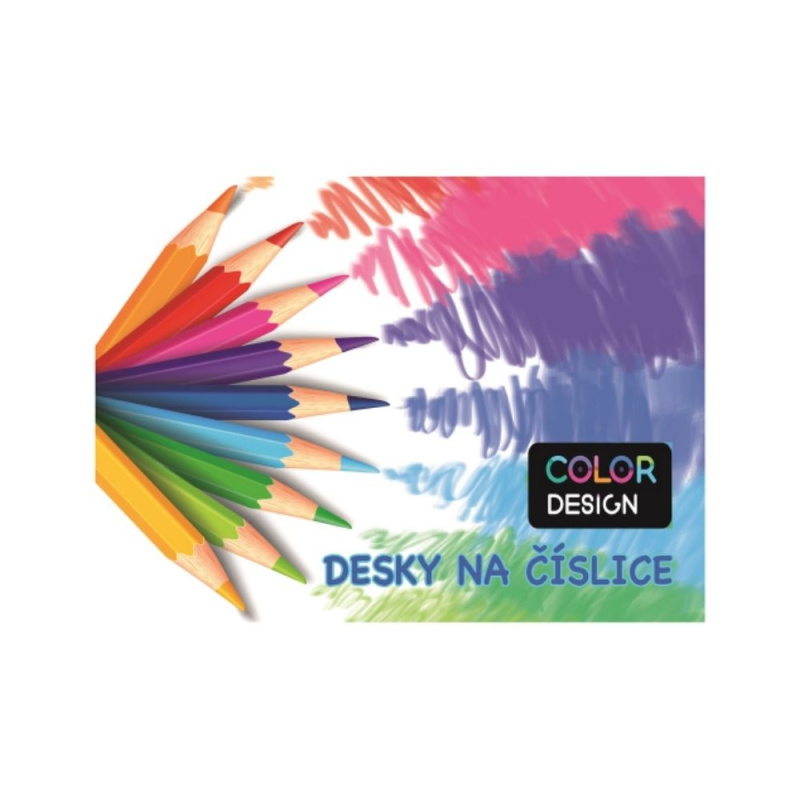 Desky na číslice KARTON P+P - Pastelky 1