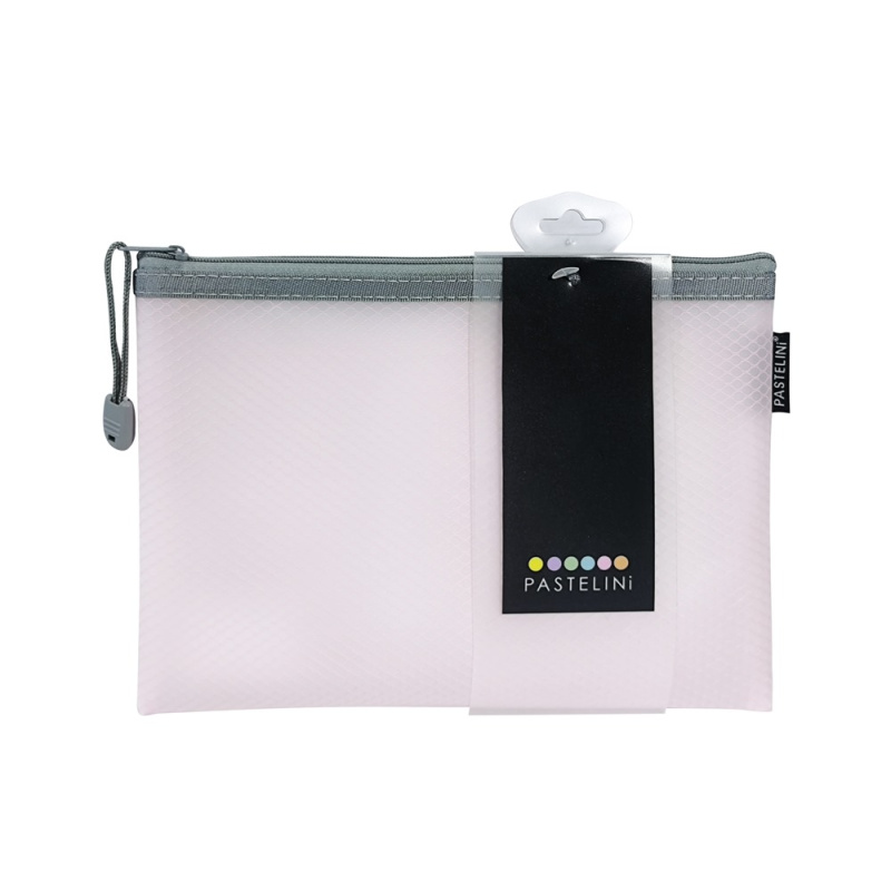 KARTON P+P Obálka se zipem síťovaná PASTELINI A5 růžová