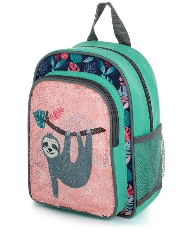 Batoh dětský předškolní flitry Lenochod