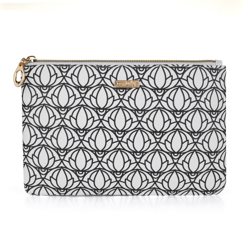 OXY LADY Kosmetická taška plochá Black & White