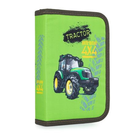 OXYBAG Penál 1 p. 2 chlopně, prázdný - traktor