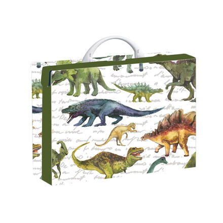 OXYBAG Kufřík lamino hranatý A4 - Dino