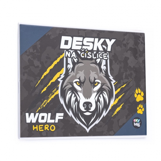 Desky na číslice vlk KARTONPP