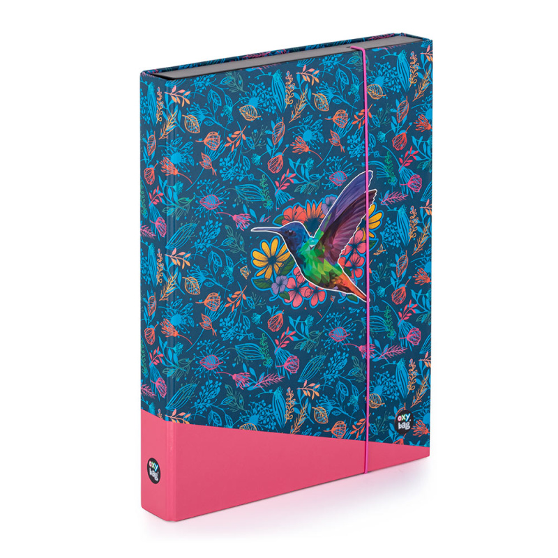 OXYBAG Box na sešity A4 JUMBO Kolibřík