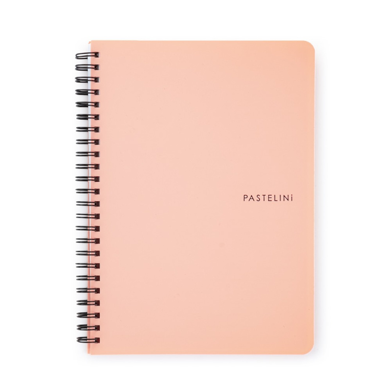 Twin wire blok A5 PP PASTELINI meruňková