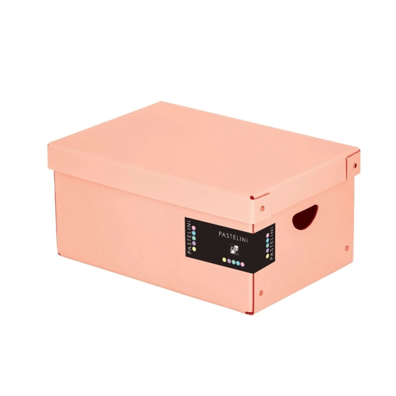 Karton P+P Krabice lamino velká 35,5 x 24 x 16 cm Pastelini meruňková 7-01021