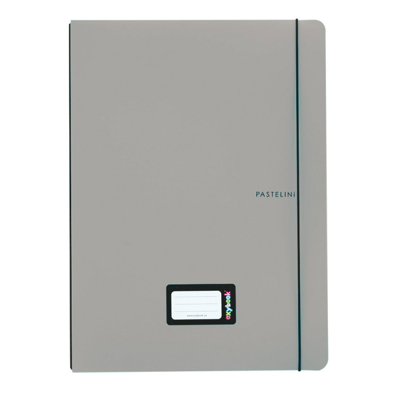 NoteBook Oxybook A5 40 listů Pastelini šedá