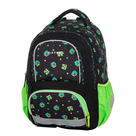 Oxybag Školní batoh OXY NEXT Green Cube