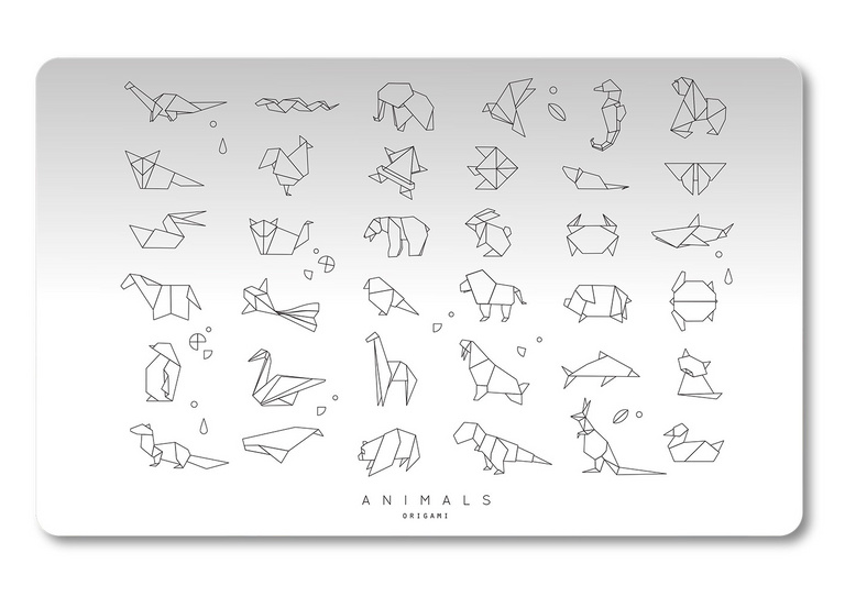 Podložka na stůl PP 60x44cm Origami animals