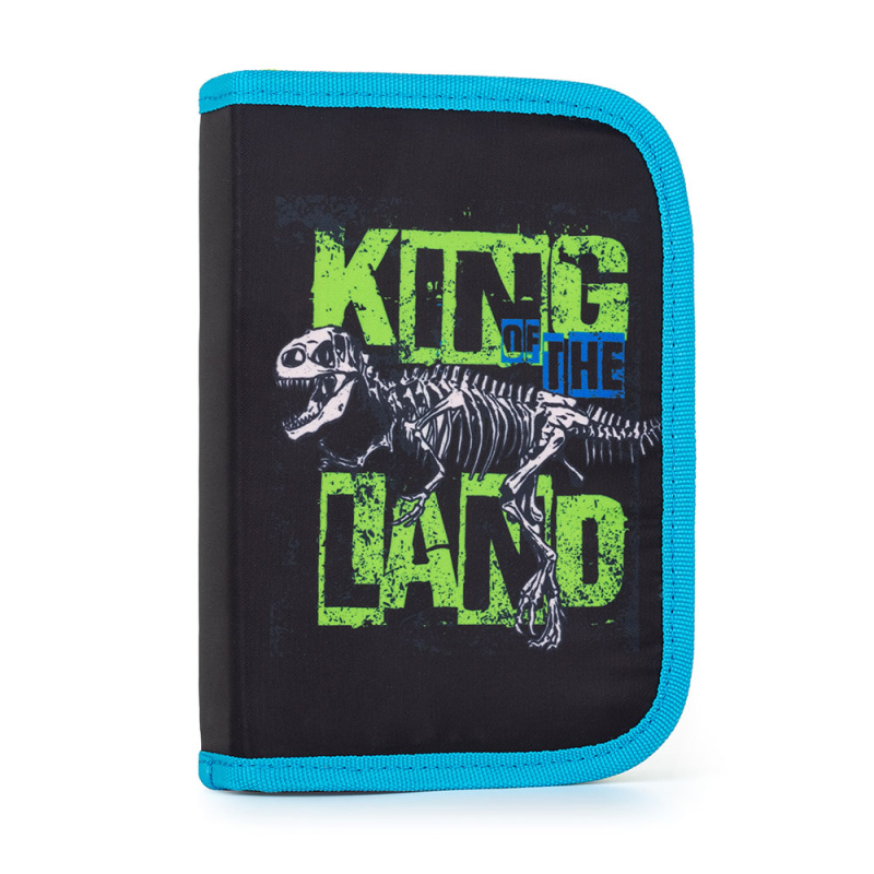 Penál 1patrový 2 klopy prázdný OXY - Dinosaurus