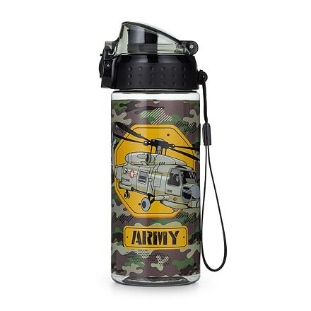 OXYBAG Láhev na pití OXY CLICK Army Helikoptéra 500 ml