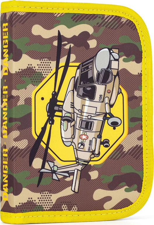 Penál 1 p. 2 chlopně, prázdný Helikoptéra KARTONPP