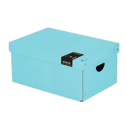 Karton P+P Krabice lamino velká Pastelini modrá 35,5 x 24 x 16 cm 7-00921