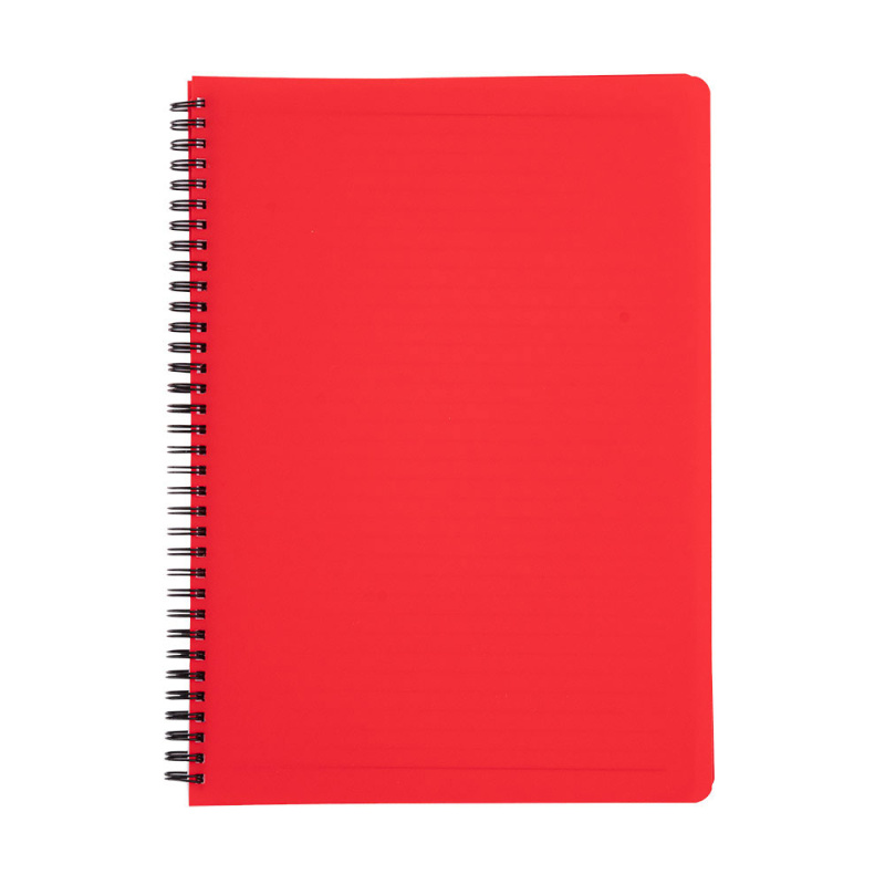 Twin wire blok A4 PP Classic červená