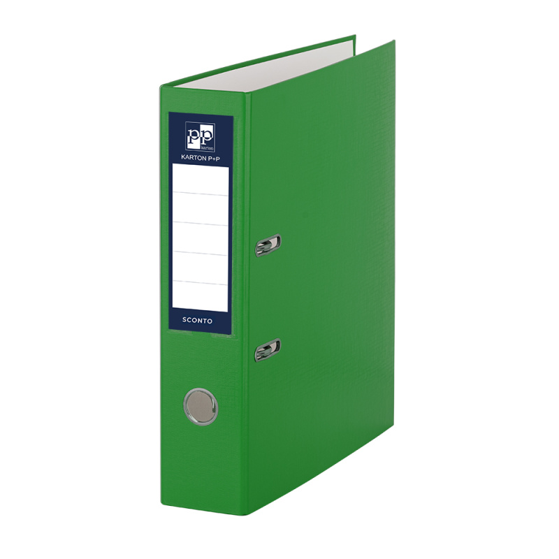Pořadač A4 poloplast páka 7cm SCONTO zelený KARTONPP
