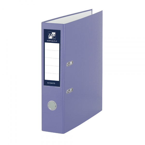 Pořadač A4 poloplast páka 7cm SCONTO fialový KARTONPP