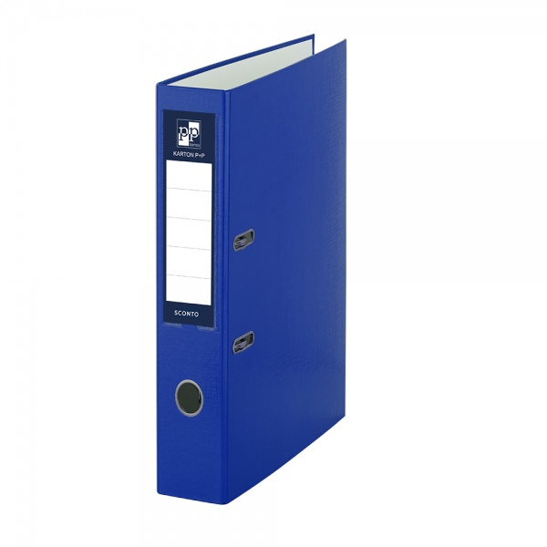 Pořadač A4 poloplast páka 5cm SCONTO modrý KARTONPP