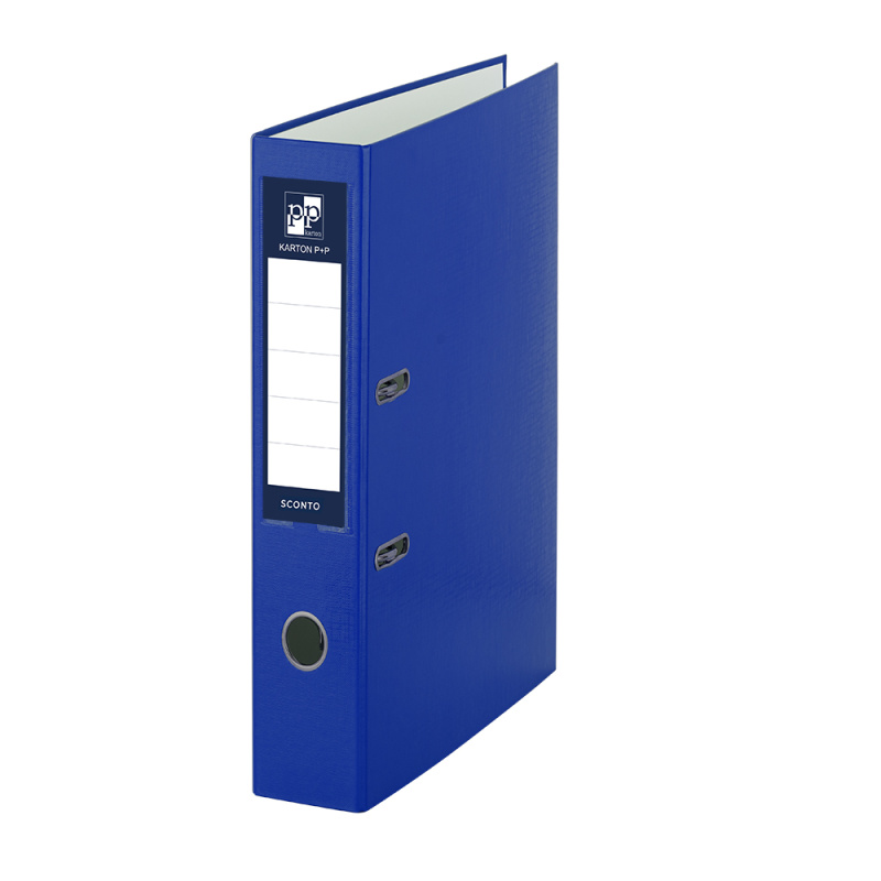 Pořadač A4 poloplast páka 5cm SCONTO modrý KARTONPP