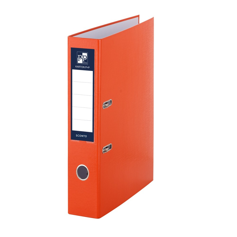 Pořadač A4 poloplast páka 5cm SCONTO červený KARTONPP