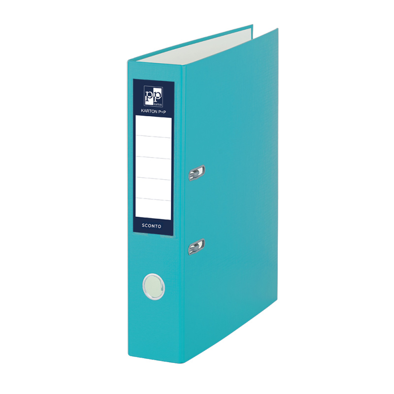 Pořadač A4 poloplast páka 5cm SCONTO světle modrý KARTONPP
