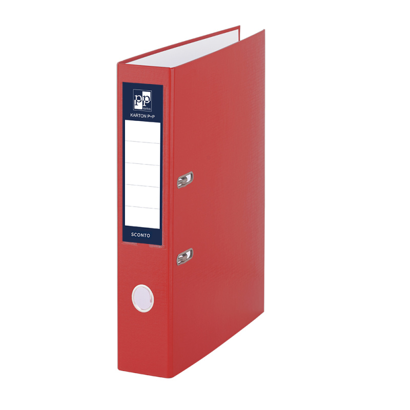 Pořadač A4 poloplast páka 5cm SCONTO vínový KARTONPP
