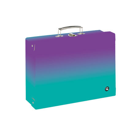 Kufřík lamino hranatý A4 OXY Ombre Purple- blue