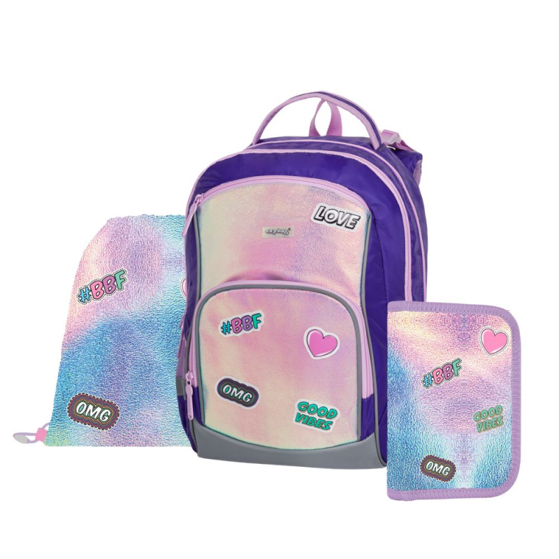 Set 3dílný Oxy Go Fashion školní batoh