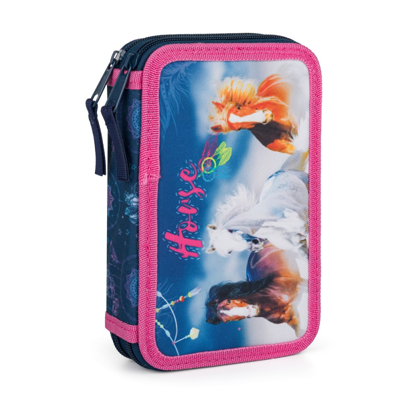 Penál 2 p. prázdný kůň KARTONPP