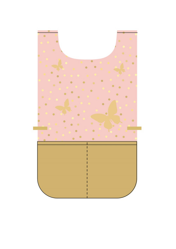 Zástěra pončo na výtvarnou výchovu KARTON P+P OXY GO Motýl